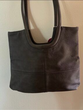 Classic Gray Tote Bag with Double Handles